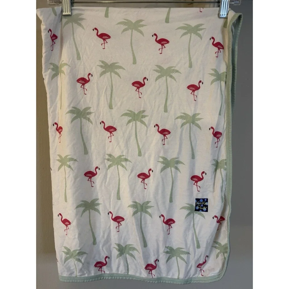 KICKEE‎ PANTS Flamingo Bamboo Baby Blanket 30x40